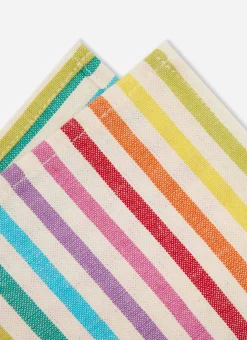Multi Stripe Rainbow Napkins><noscript><img width=