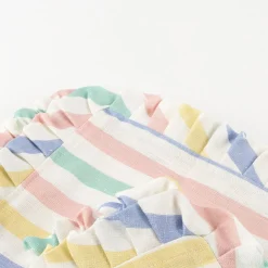 Multi Stripe Ruffle Fabric Napkins (x 4)><noscript><img width=