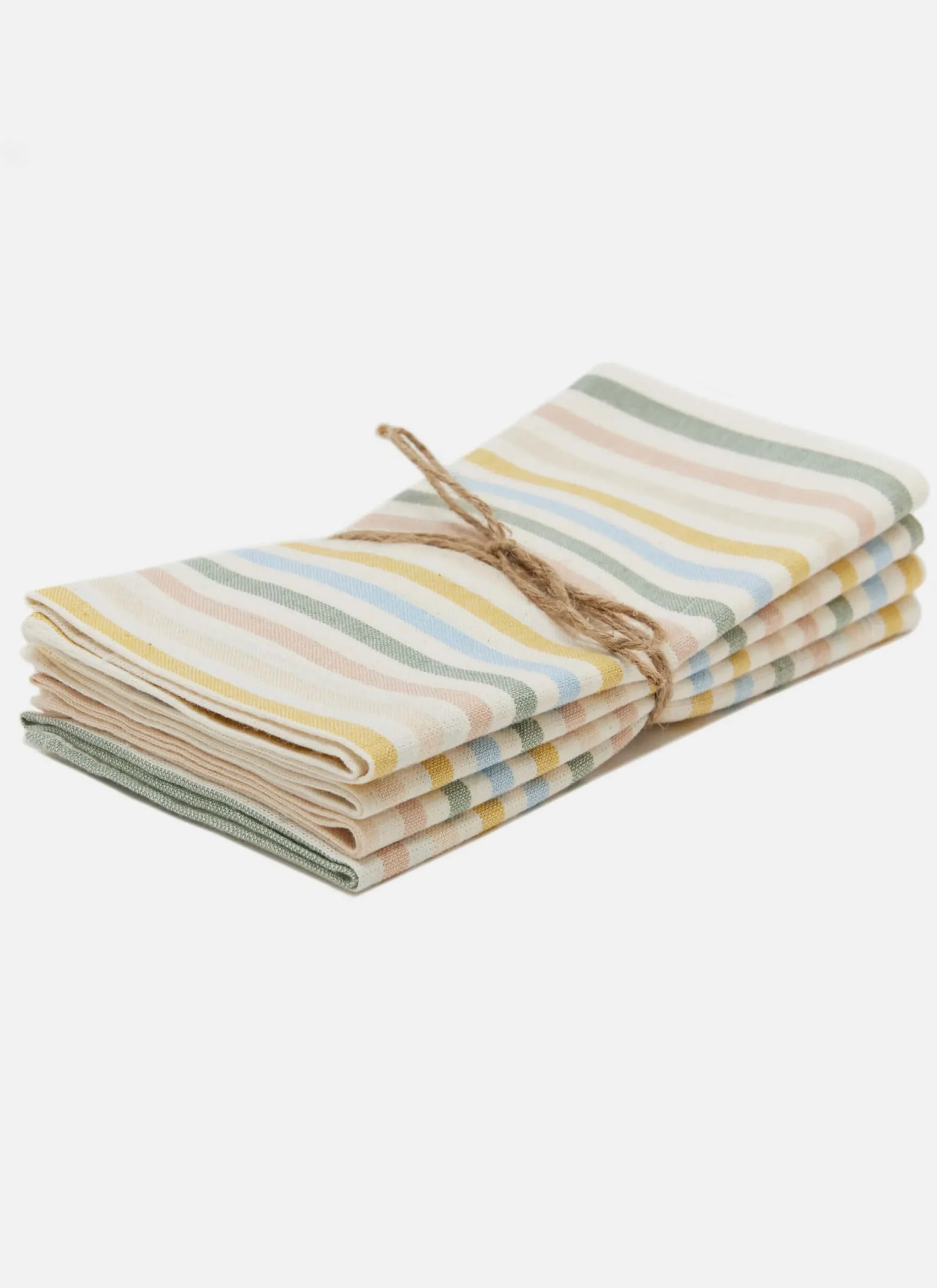 Multi Stripe Spring Pastel Napkins>Meri Meri Outlet