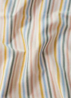 Multi Stripe Spring Pastel Tablecloth><noscript><img width=