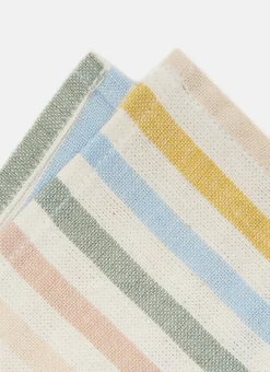 Multi Stripe Spring Pastel Kid Napkins><noscript><img width=