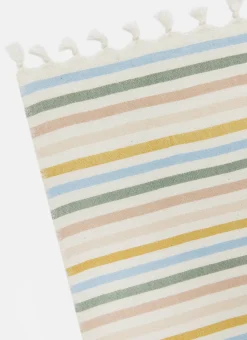 Multi Stripe Spring Pastel Tablecloth><noscript><img width=