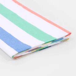 Multi Striped Tablecloth><noscript><img width=
