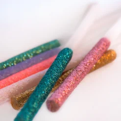 Multicolor Dipped Glitter Candles (x 16)>Meri Meri New