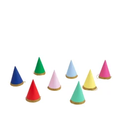 Multicolor Mini Party Hats (set of 8)>Meri Meri Sale