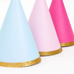 Multicolor Party Hats (set of 8)><noscript><img width=
