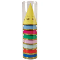 Multicolor Party Hats (set of 8)><noscript><img width=