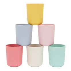 Multicolor Reusable Bamboo Cups (x 6)>Meri Meri Best