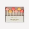 Mushroom Birthday Candles (x 6)>Meri Meri Clearance