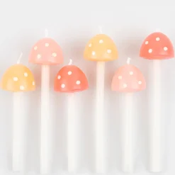 Mushroom Birthday Candles (x 6)><noscript><img width=