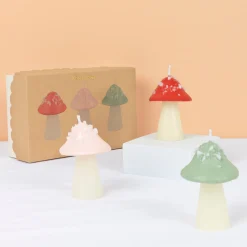 Mushroom Candles (x 3)>Meri Meri Discount