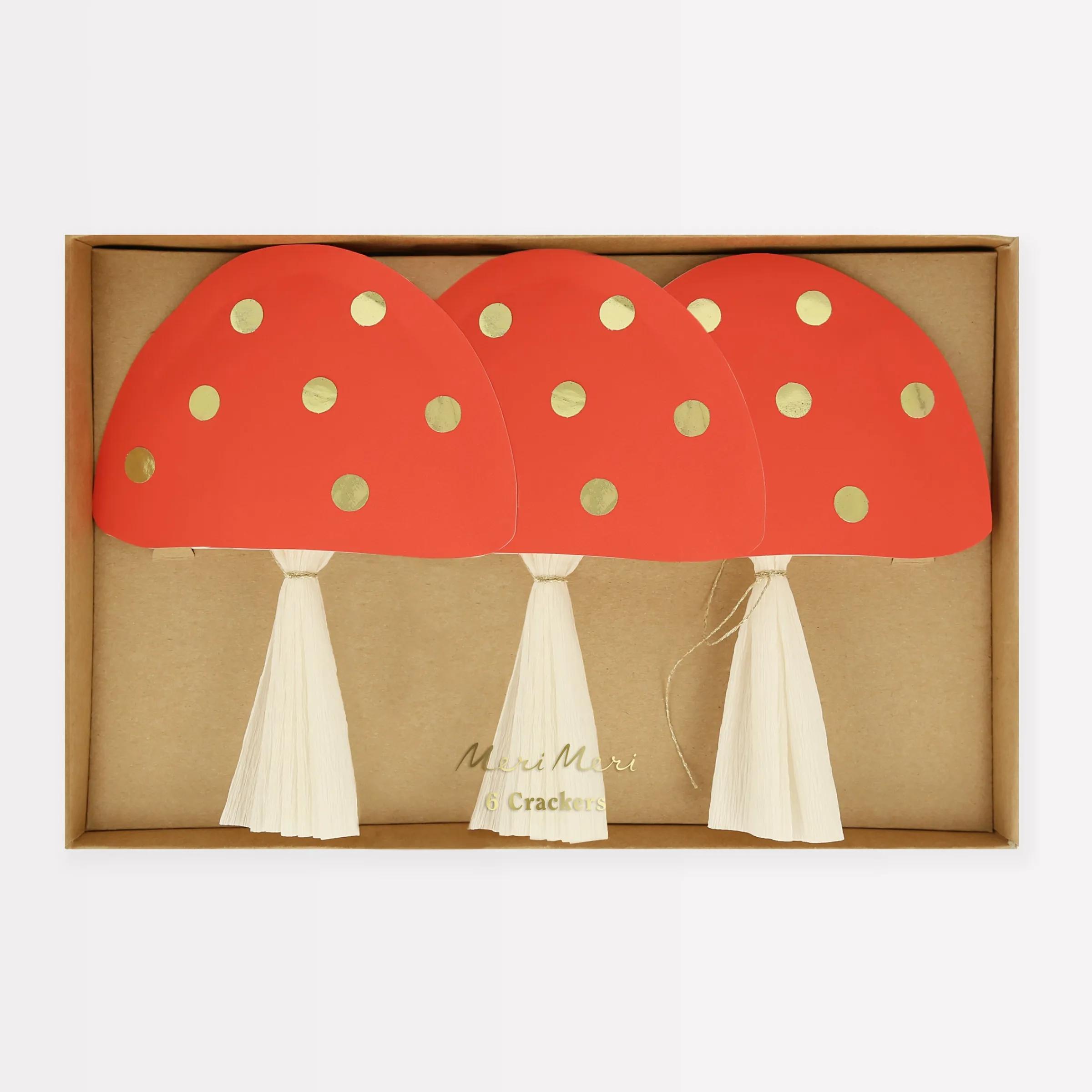 Mushroom Crackers (x 6)>Meri Meri Hot