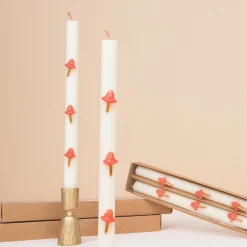 Mushroom Table Candles (x 2)>Meri Meri Sale