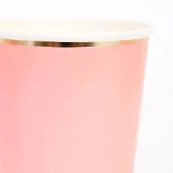 Neon Coral Highball Cups (x 8)>Meri Meri Online