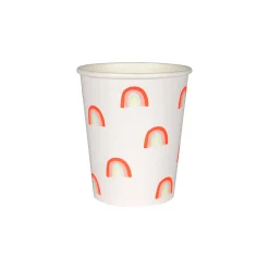 Neon Rainbow Party Cups (x 12)>Meri Meri Outlet