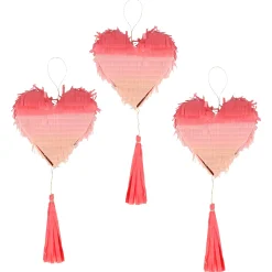 Ombré Heart Piñata Favors (x 3)>Meri Meri Clearance
