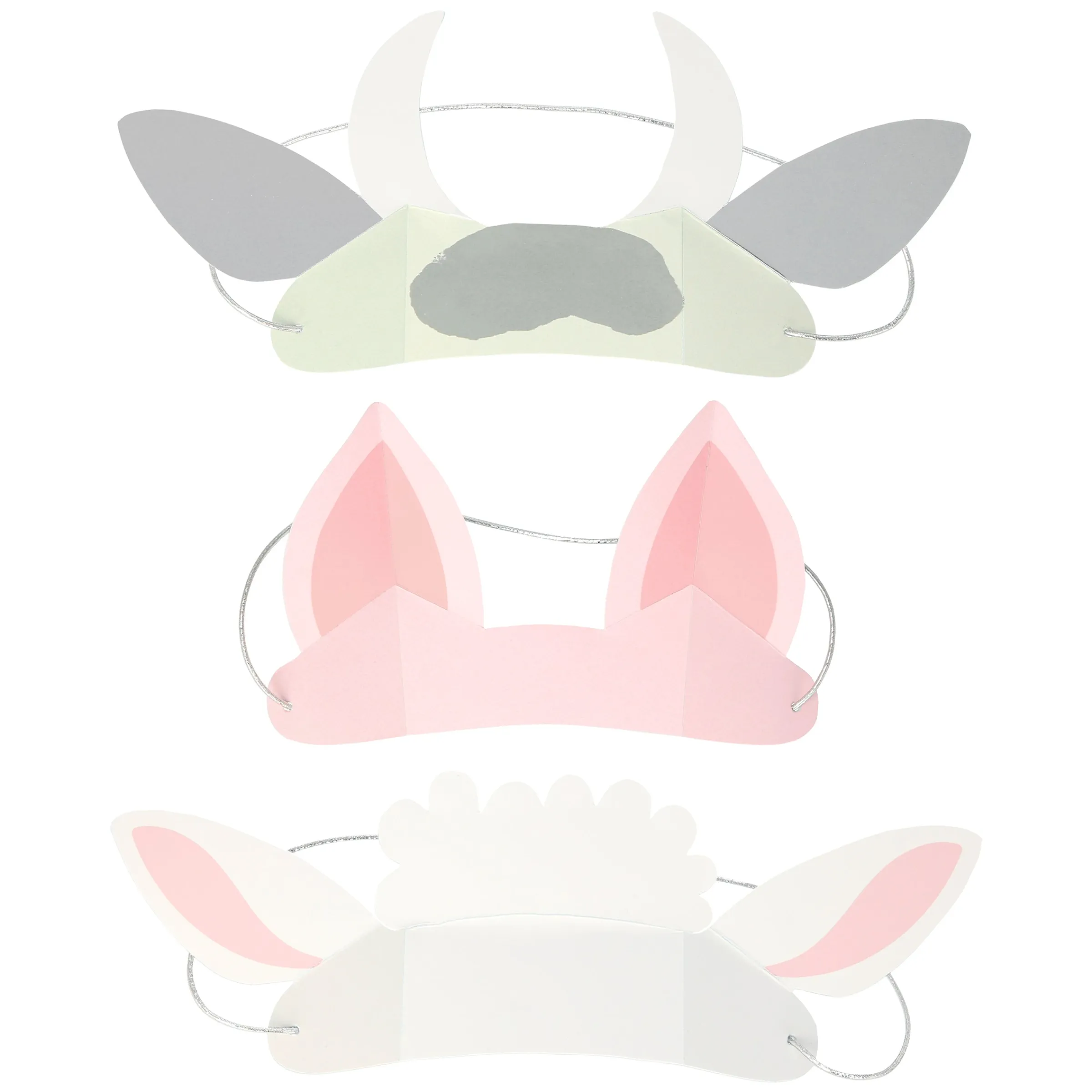 On The Farm Animal Ears (x 8)>Meri Meri Clearance