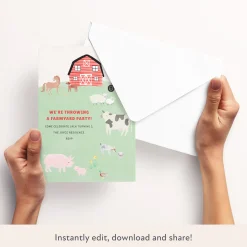 On The Farm Download & Print Invitation><noscript><img width=