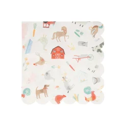 On The Farm Large Napkins (x 20)>Meri Meri Fashion