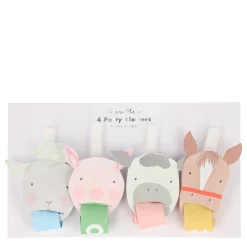 On The Farm Party Blowers (x 4)>Meri Meri Best