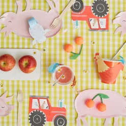 On The Farm Pig Plates (x 12)><noscript><img width=
