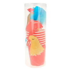 On The Farm Rooster Party Cups (x 8)><noscript><img width=