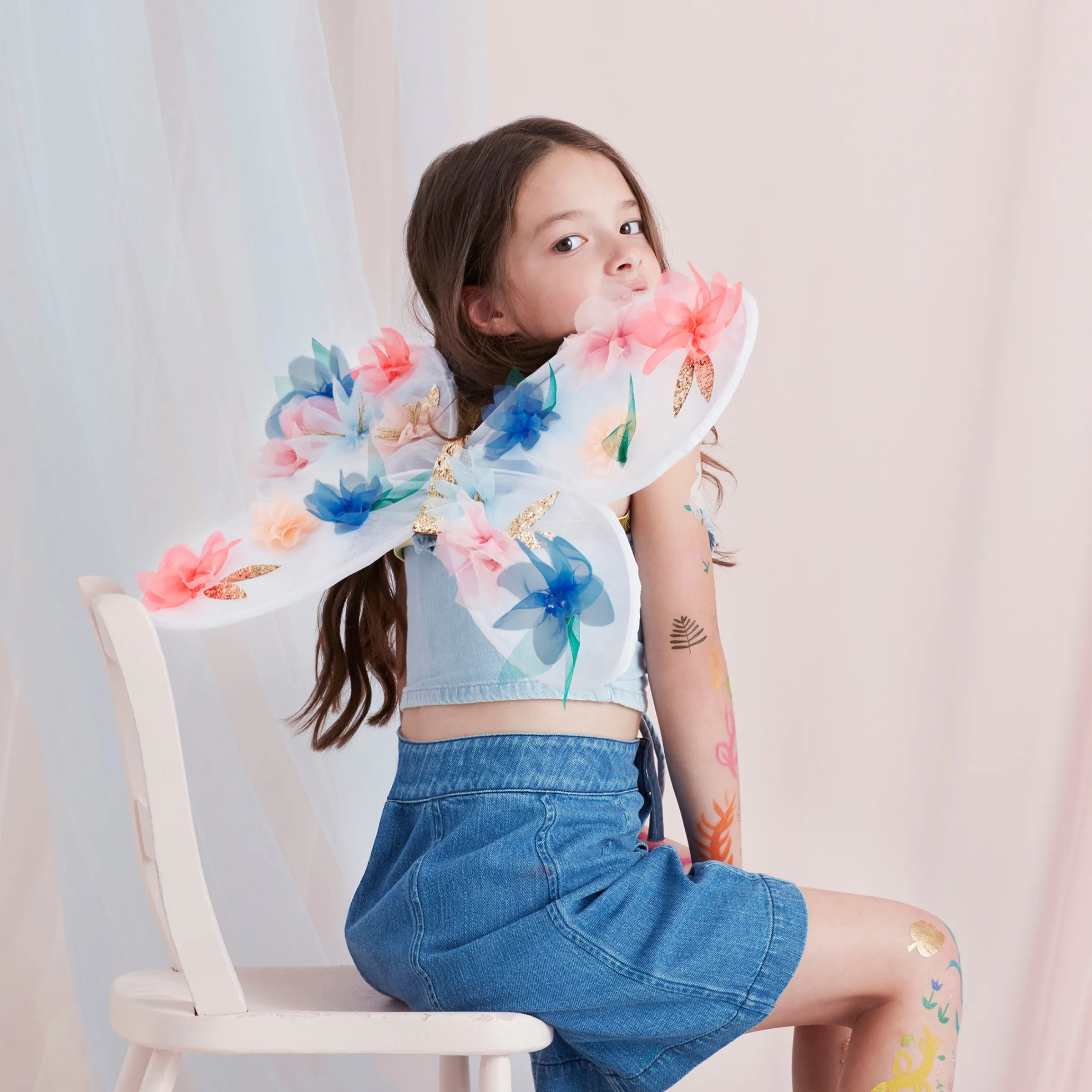 Organza Flower Wings & Wand>Meri Meri New