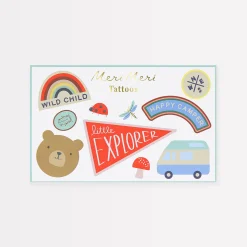 Outdoor Adventures Temporary Tattoos>Meri Meri New