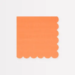 Papaya Small Napkins (x 16)>Meri Meri Outlet