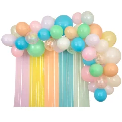 Pastel Balloon & Streamer Garland (x 50 balloons)>Meri Meri New