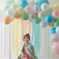 Pastel Balloon & Streamer Garland (x 50 balloons)>Meri Meri New