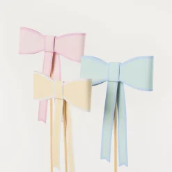 Pastel Bow Cake Toppers (x 3)><noscript><img width=