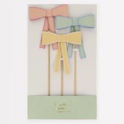 Pastel Bow Cake Toppers (x 3)><noscript><img width=