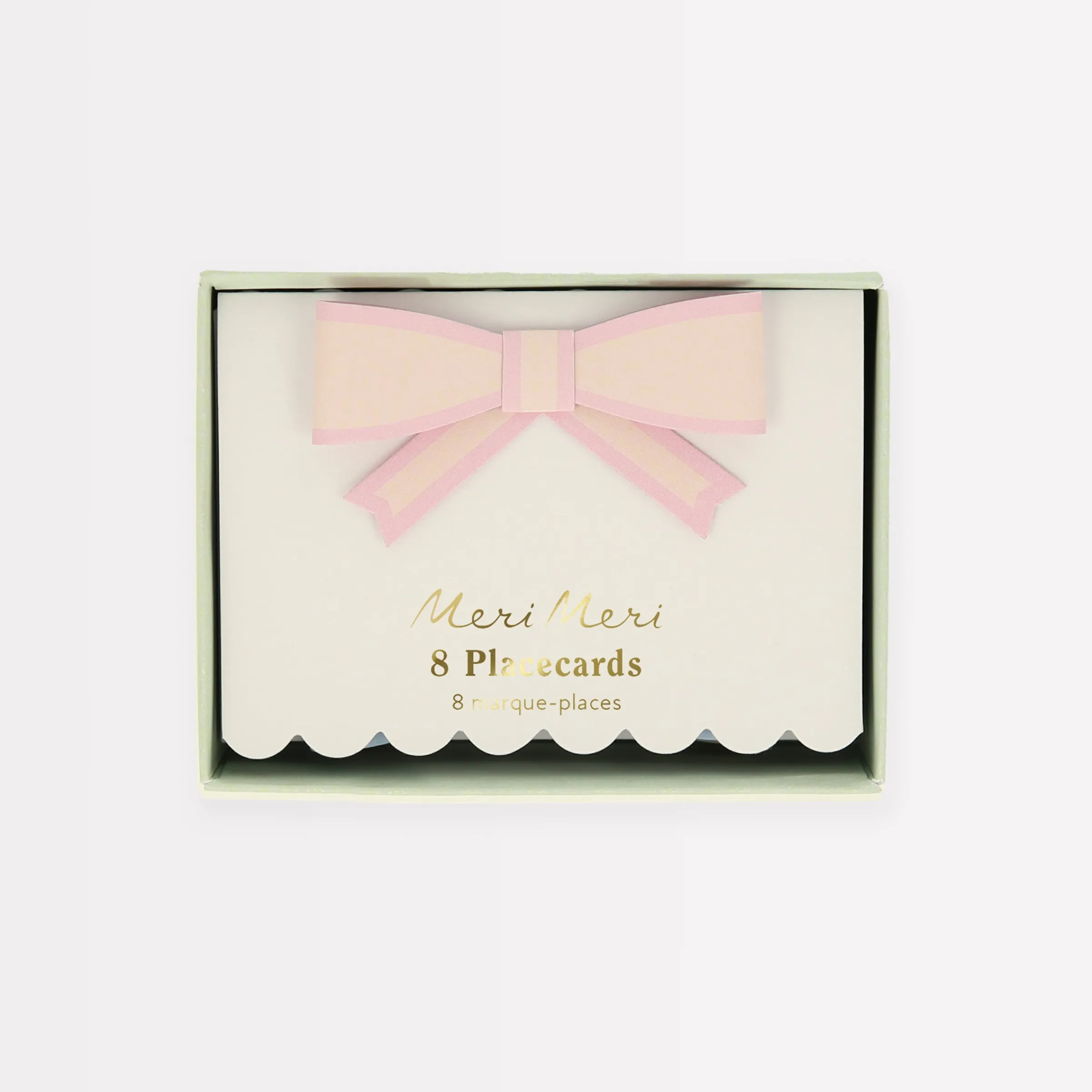 Pastel Bow Place Cards (x 8)>Meri Meri Discount