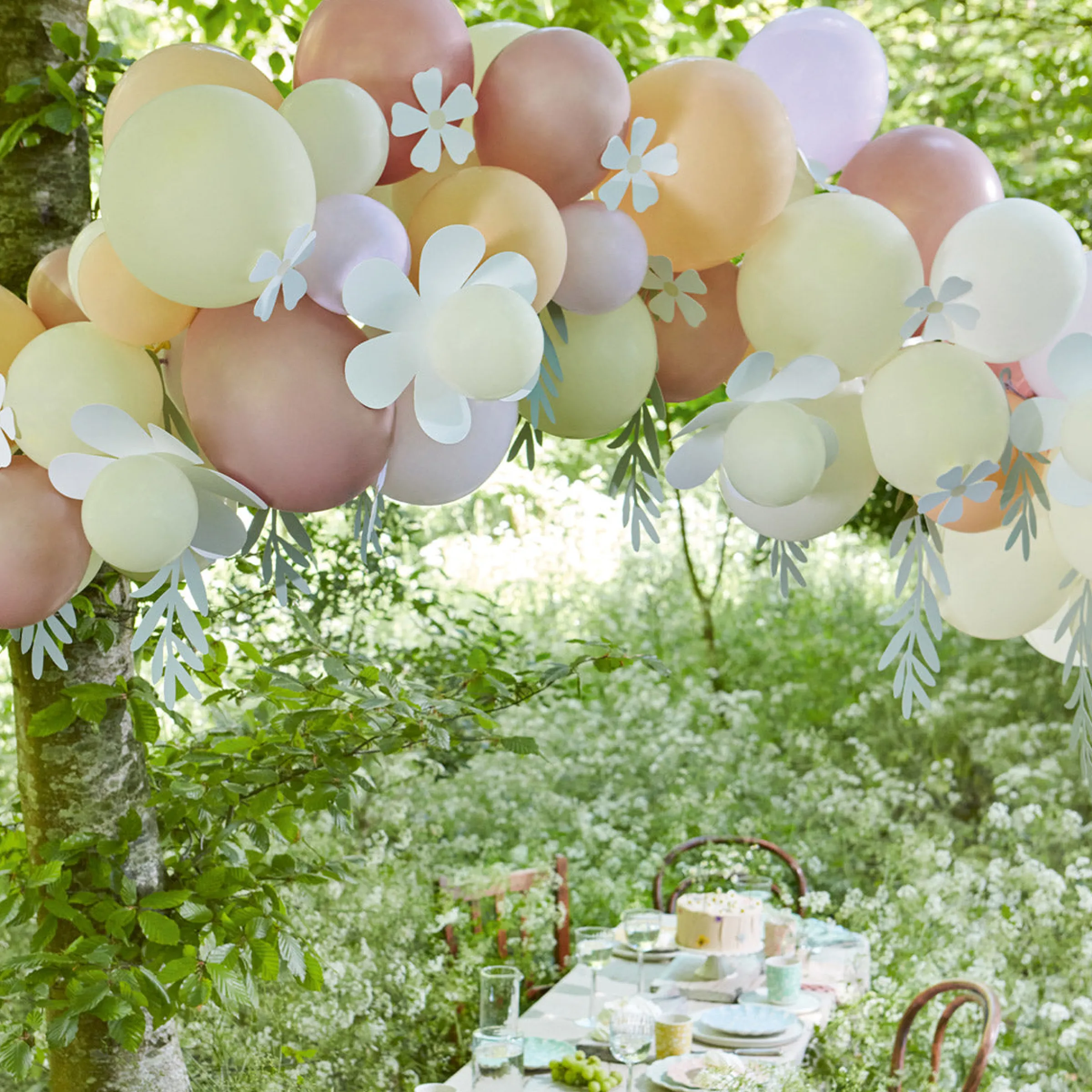 Pastel Daisy Balloon Garland (x 51 balloons)>Meri Meri Discount
