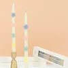 Pastel Flower Taper Candles (x 2)>Meri Meri Clearance
