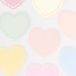 Pastel Heart Large Napkins (x 16)>Meri Meri New
