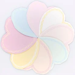 Pastel Heart Large Napkins (x 16)>Meri Meri New