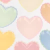 Pastel Heart Large Plates (x 8)>Meri Meri Outlet