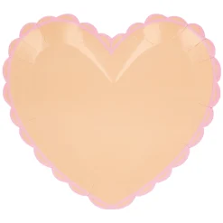 Pastel Heart Large Plates (x 8)><noscript><img width=