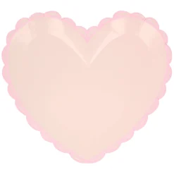 Pastel Heart Large Plates (x 8)><noscript><img width=