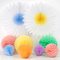 Pastel Honeycomb Decoration Kit (x 16)><noscript><img width=