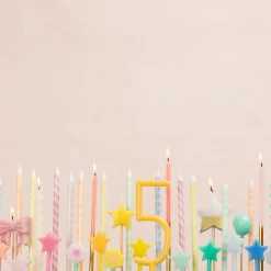Pastel Patterned Candles (x 16)>Meri Meri Discount