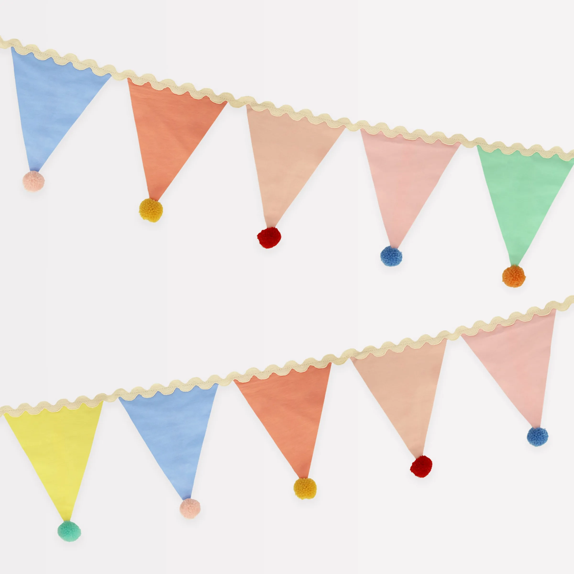 Pastel Pompom Flag Garland>Meri Meri Outlet
