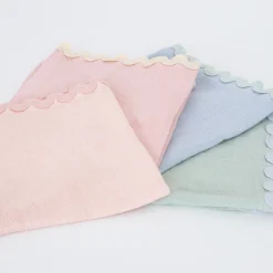 Pastel Ricrac Fabric Napkins (x 4)>Meri Meri Clearance