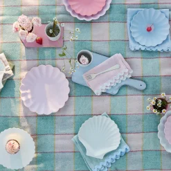 Pastel Ricrac Fabric Napkins (x 4)>Meri Meri Clearance
