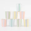 Pastel Stripe Cups (x 8)>Meri Meri Best