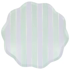 Pastel Stripe Dinner Plates (x 8)><noscript><img width=