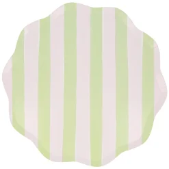Pastel Stripe Dinner Plates (x 8)><noscript><img width=