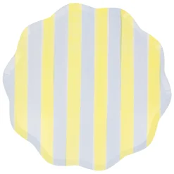 Pastel Stripe Dinner Plates (x 8)><noscript><img width=